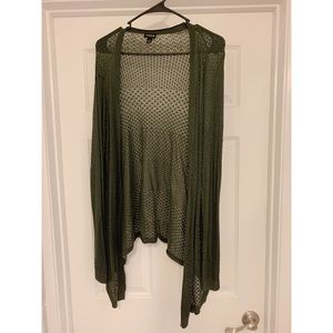 Torrid Green Pointelle Cardigan